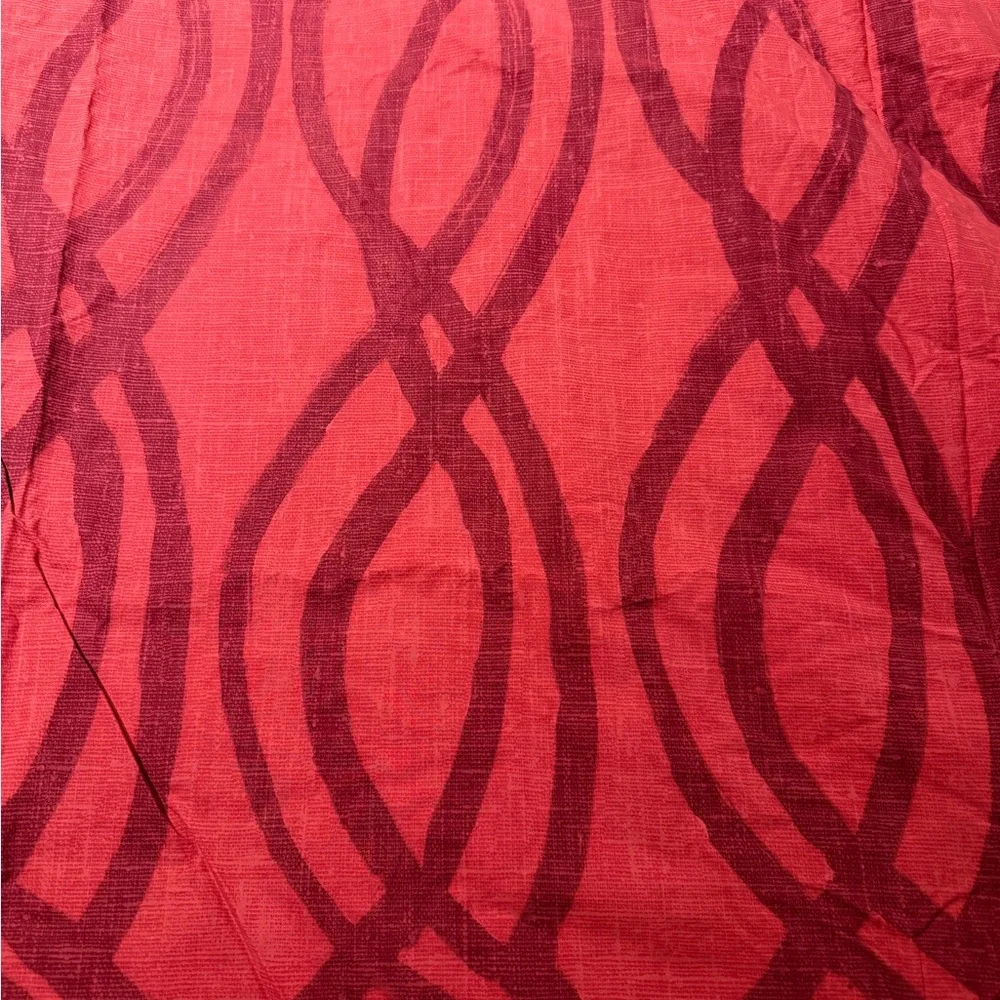 West Elm- organic painted swirl duvet cover (full/queen) with 2 standard shams